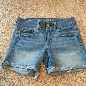 American Eagle Outfitters super super stretch midi shorts
